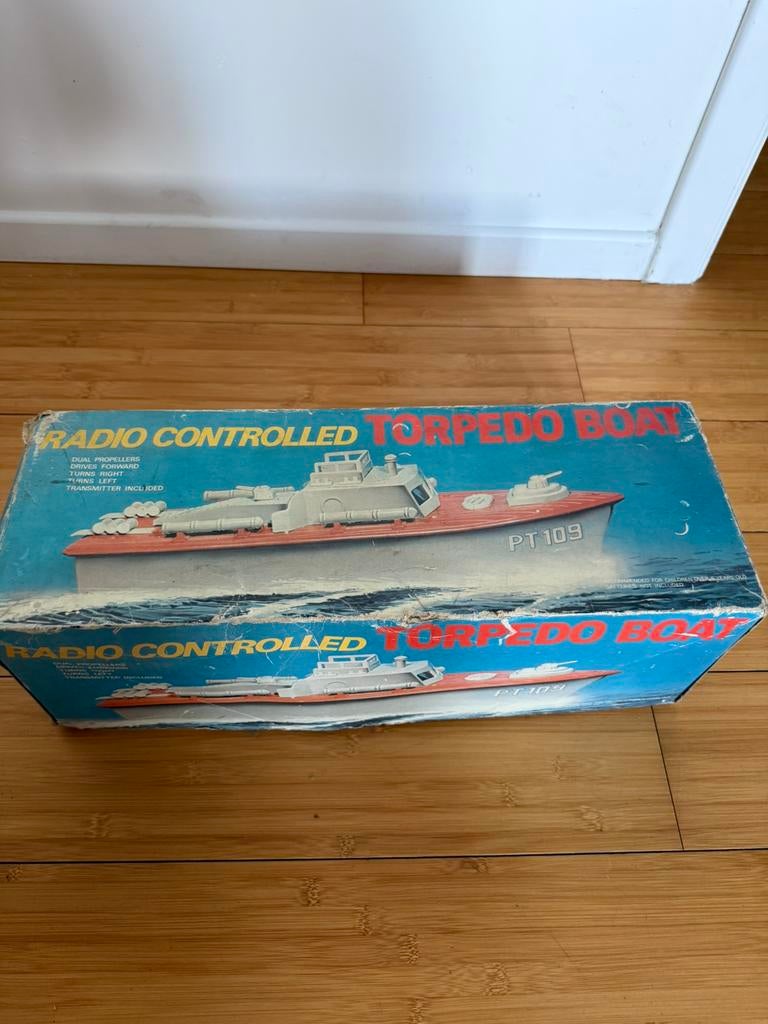 Bateau radiocommandé vintage – Torpedo Boat PT109, Ophalen of Verzenden
