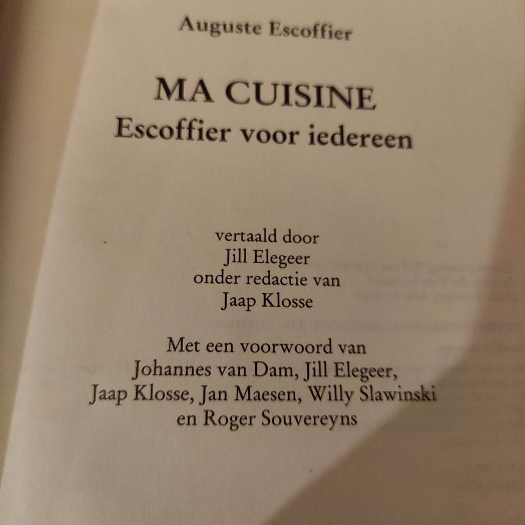 Ma Cuisine - Escoffier voor iedereen, Boeken, Voorgerechten en Soepen, Ophalen of Verzenden, Zo goed als nieuw, Auguste Escoffier