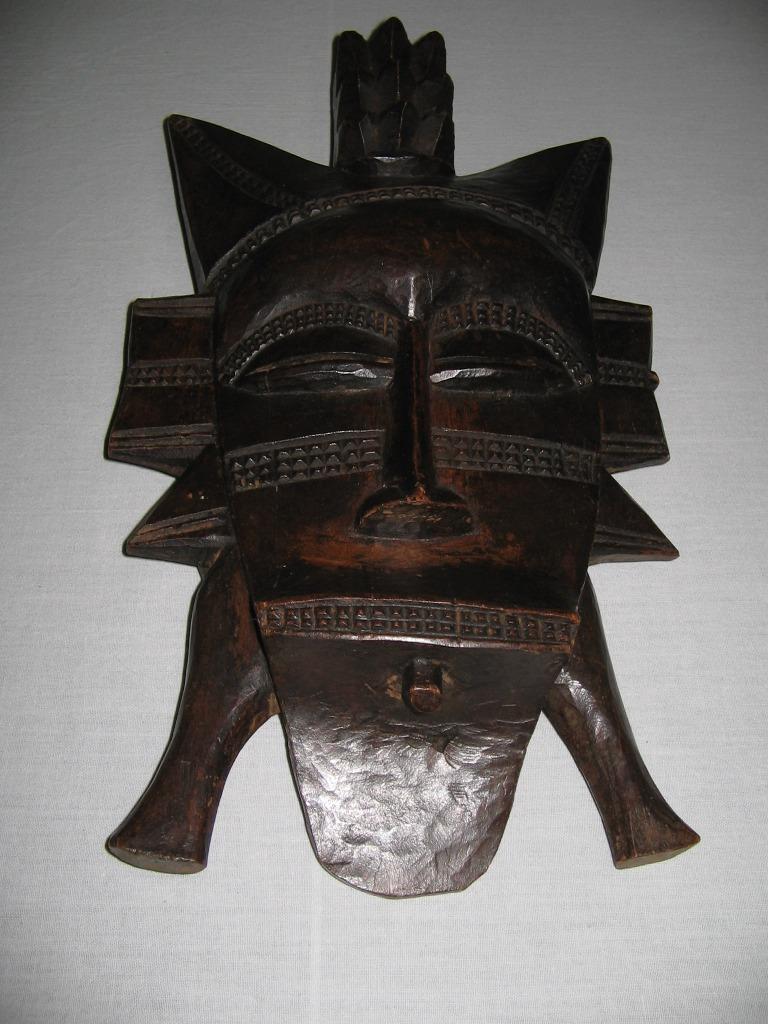 Mooi massief houtenmasker, Antiek en Kunst, Ophalen of Verzenden