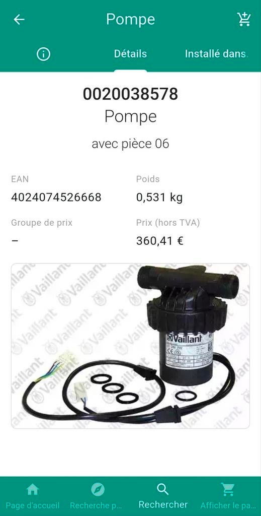 Pompe Sanitaire Vaillant ecoCOMPACT (100% neuve), Enlèvement ou Envoi, Neuf