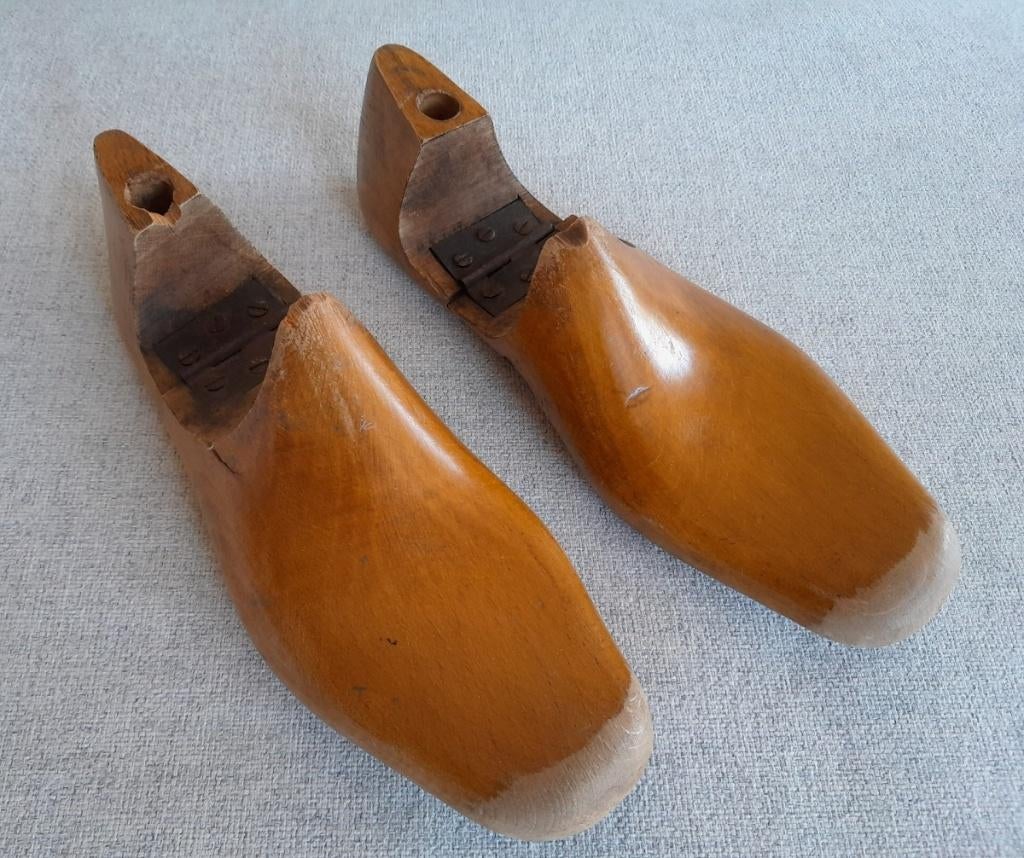 Set oude brocante houten schoenspanners, Ophalen of Verzenden