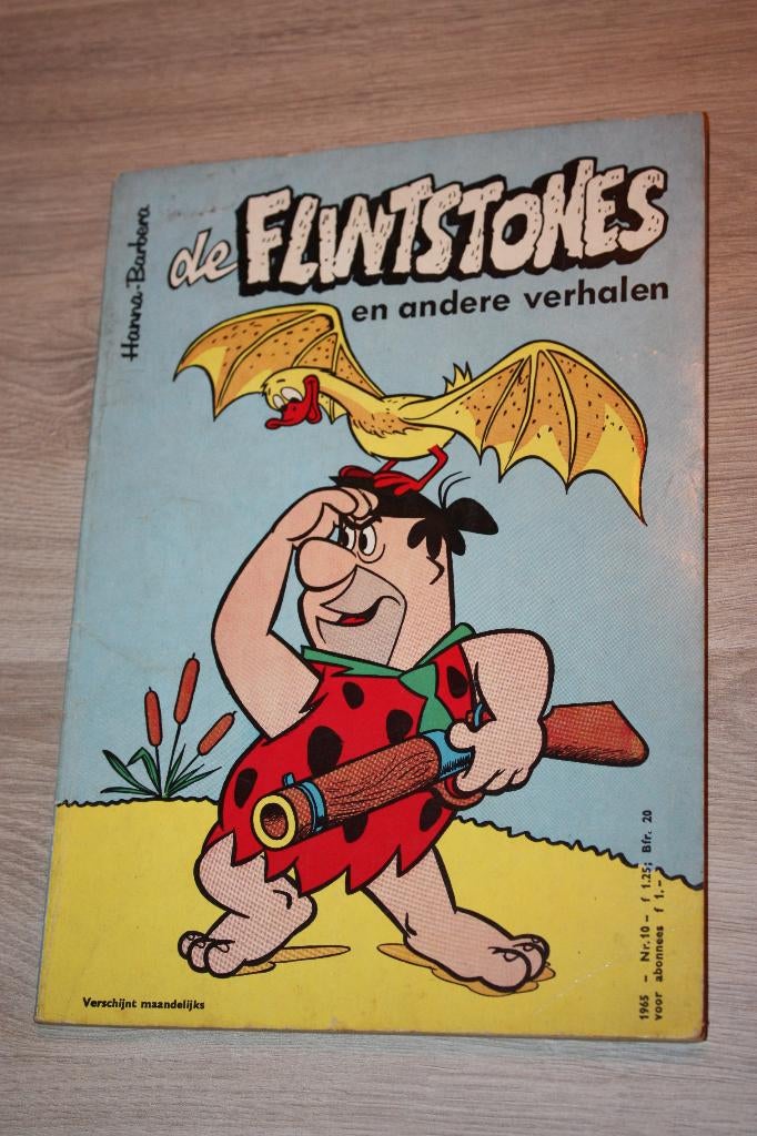 Hanna Barbera , De Flintstones en andere verhalen 1965, Gelezen, Eén stripboek, Ophalen of Verzenden, Hanna-Barbera