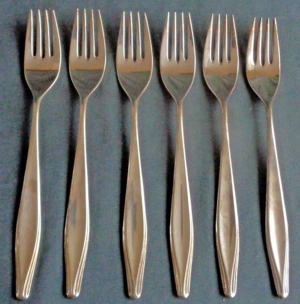 WMF 90 Brussel 5500 6x Verzilverde Dinervork 20cm, Verzenden, Zo goed als nieuw, Bestekset