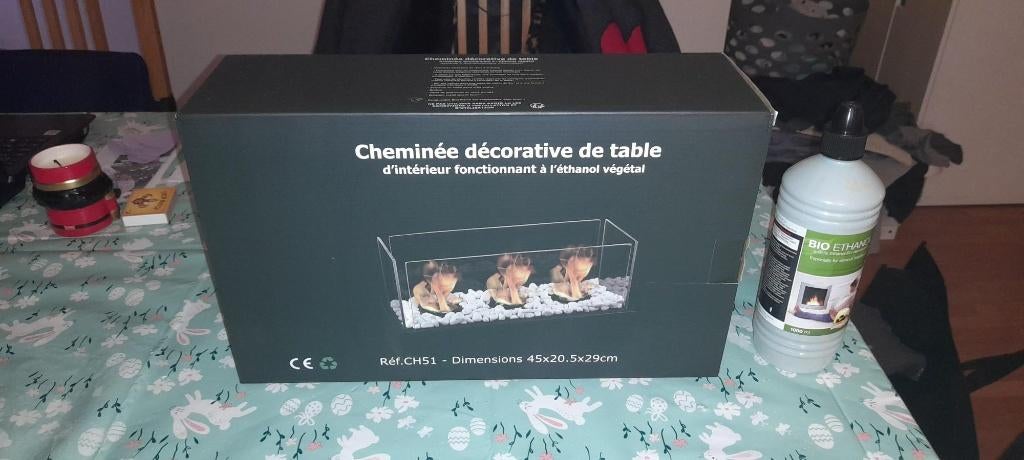cheminée décorative de table  secret du monde, Maison & Meubles, Enlèvement, Comme neuf, Cheminée sur pied, Autres types