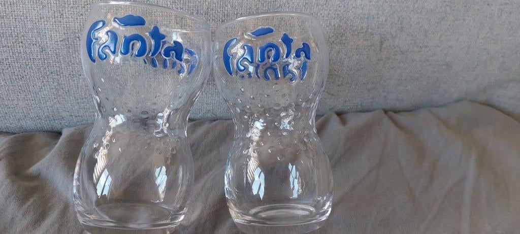 2 Fanta-glazen, Verzamelen, Ophalen of Verzenden