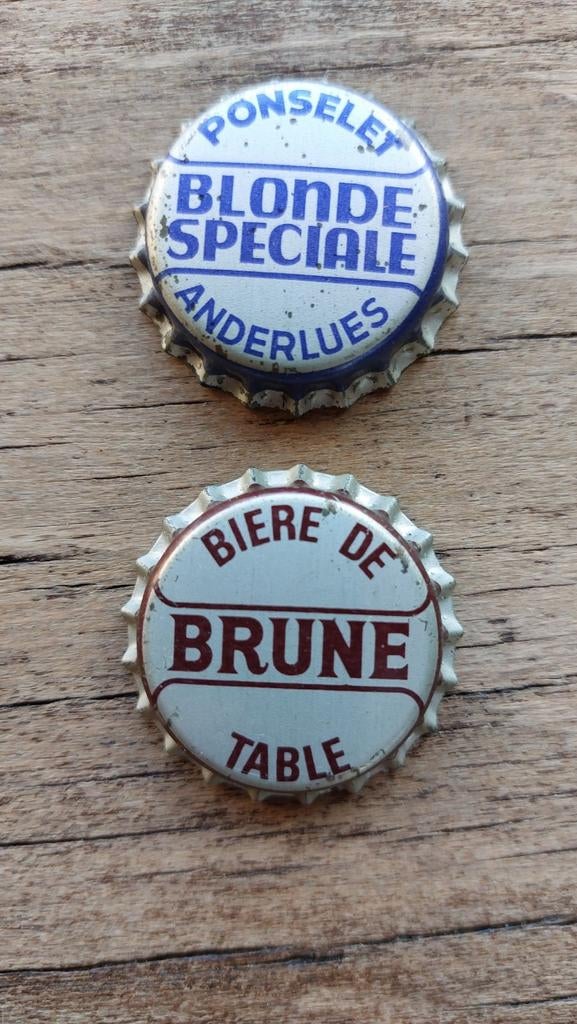 2 x capsule brasserie Ponselet Anderlues, Enlèvement ou Envoi