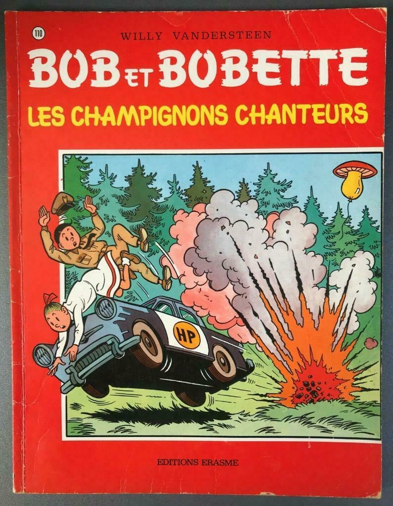 B.D. "Bob et Bobette N°110 : Les champignons chanteurs" 1977, Livres, Une BD, Enlèvement ou Envoi, Utilisé, Willy Vandersteen