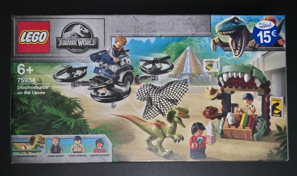 LEGO est le "Dilophosaure en liberté référence 75934, Ophalen, Nieuw, Complete set, Lego