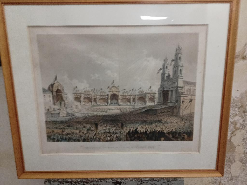 Decoration et ceremonie de la place... - Leopold I, Ophalen of Verzenden
