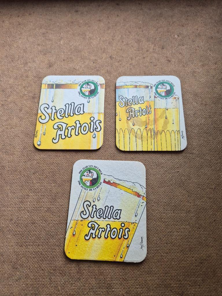 Sous bock Stella Artois (modèle 207), Verzamelen, Ophalen of Verzenden, Gebruikt, Viltje(s), Stella Artois