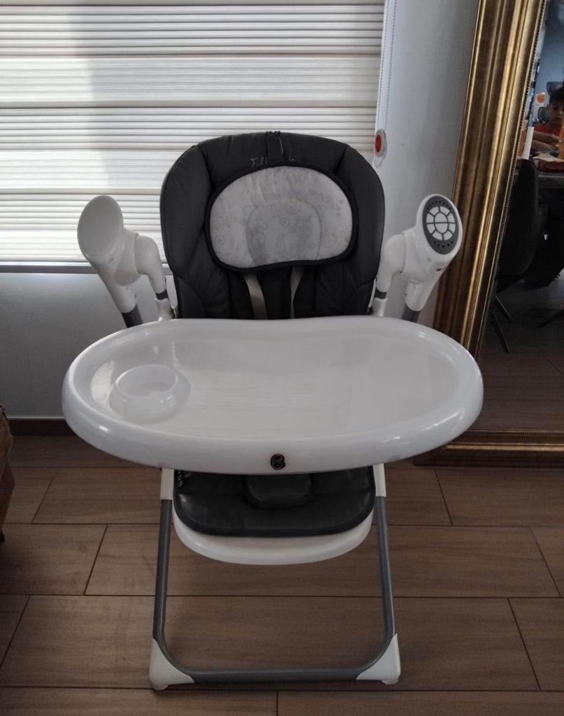 Chaise haute FABLEKIDS NOA 6-36 mois, Enlèvement, Comme neuf, Chaise pliante, Plateau amovible