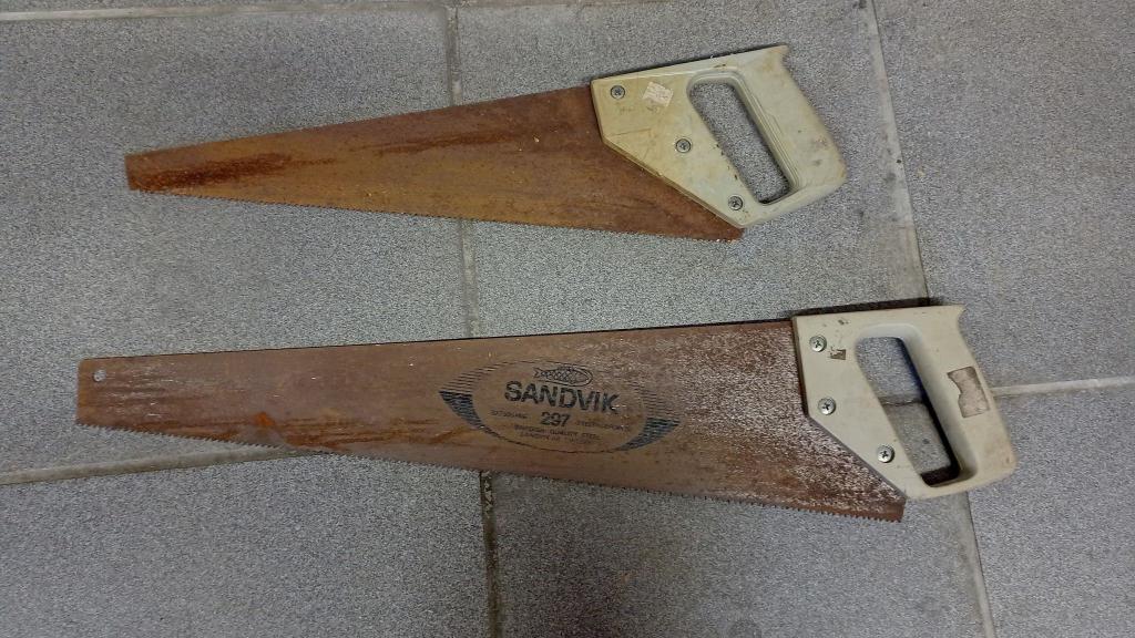 2 Sandvik 297 20" 500mm vintage handzagen, Antiek en Kunst, Ophalen