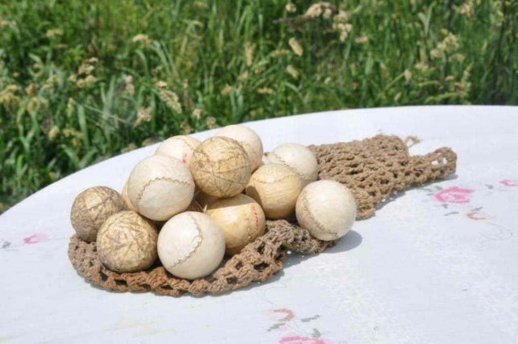 §  lot de 16 balles pelotes + filet de rangement, Enlèvement ou Envoi, Utilisé, Autres types