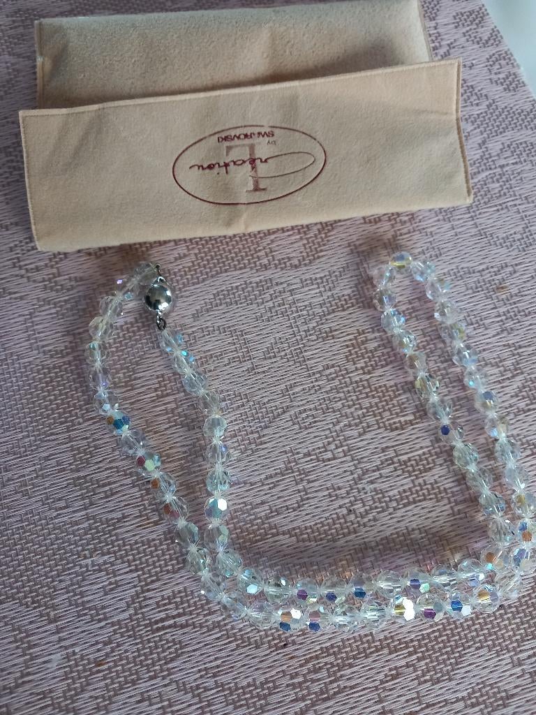juwelen - Swarovski ketting, Overige kleuren, Zo goed als nieuw, Steen of Mineraal, Ophalen