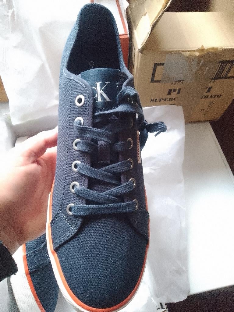 nieuw 45 Calvin Klein jeans (70€) sneakers low navy in doos, Kleding | Heren, Schoenen, Calvin Klein, Nieuw, Sneakers, Verzenden