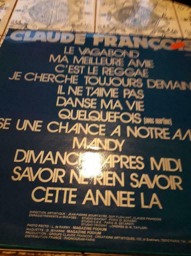 Disque vynil CLAUDE FRANCOIS, CD & DVD, Vinyles | Autres Vinyles, Utilisé, Enlèvement