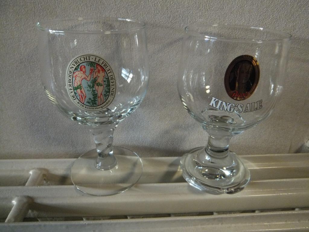 bierglazen vintage, Enlèvement ou Envoi, Comme neuf, Verre ou Verres