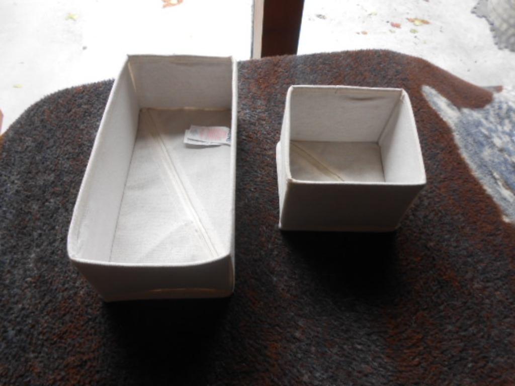 opbergbox linnen 28x14xh10 en 14x14xh10, Doe-het-zelf en Bouw, Minder dan 35 cm, Minder dan 50 cm, Ophalen of Verzenden, Zo goed als nieuw