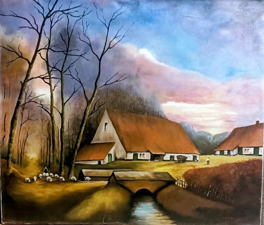 Olieverf schilderij, Antiek en Kunst, Ophalen