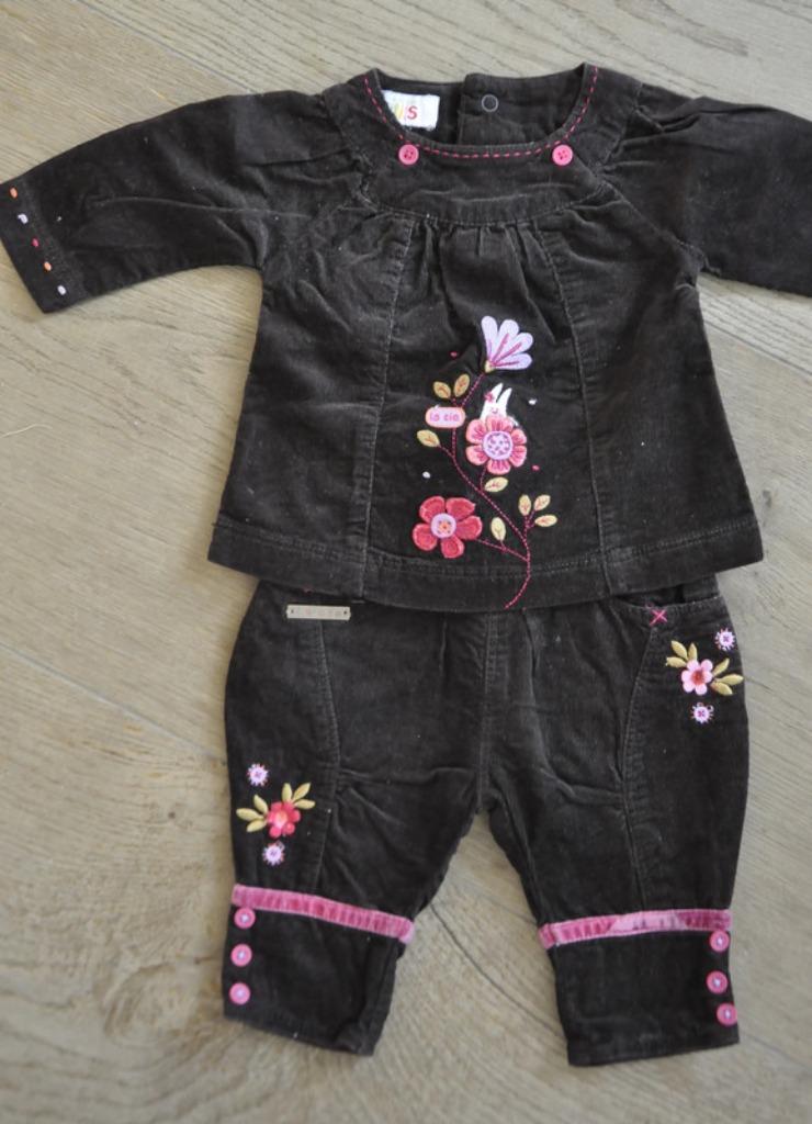 LA COMPAGNIE DES PETITS  Ensemble blouse + pantalon T.3 mois, Enlèvement ou Envoi, Ensemble, Utilisé, La compagnie des petits