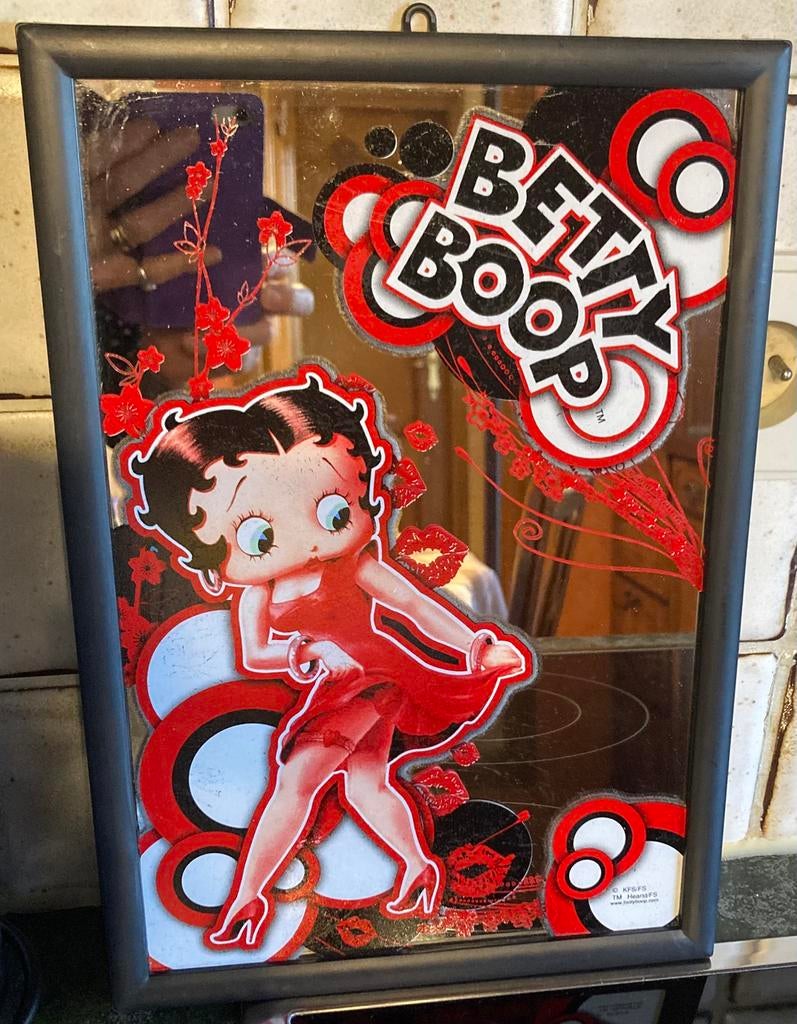 Betty Boop spiegel 32,5/22,5 cm, Verzamelen, Stripfiguren, Ophalen of Verzenden, Betty Boop