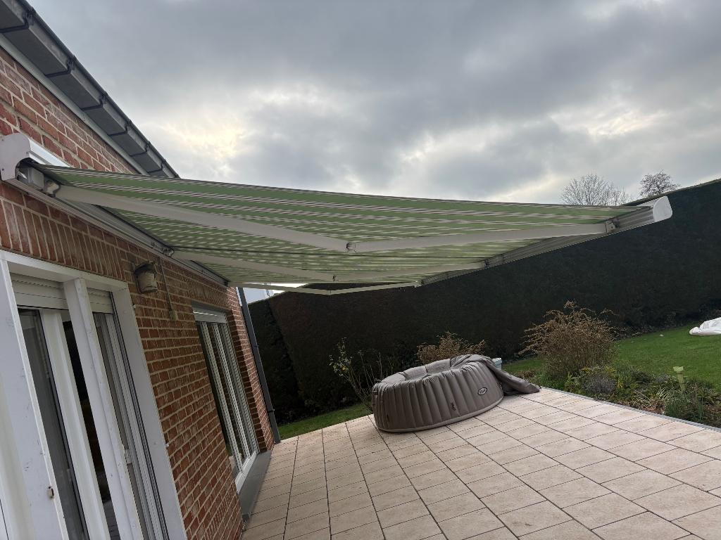 Store banne BRUSTOR, Jardin & Terrasse, À bras articulé, 150 à 300 cm, Enlèvement, Utilisé