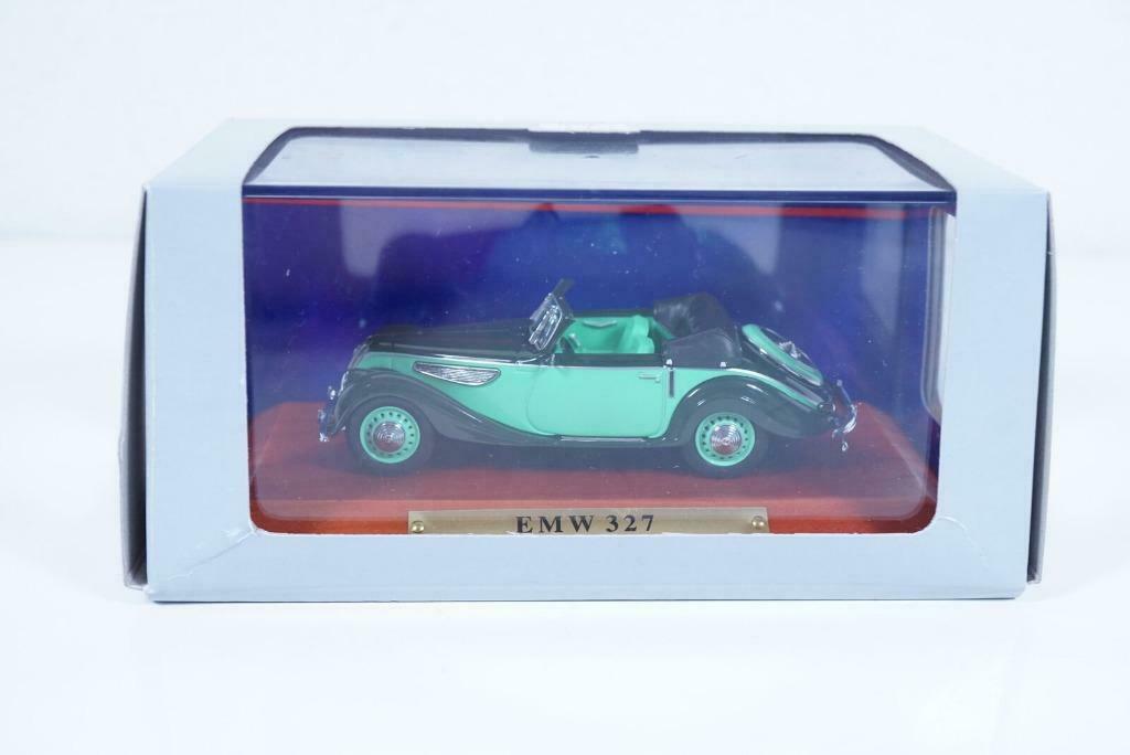 1:43 ATLAS (Ixo) DDR EMW 327 cabrio twotone green BMW, Ophalen of Verzenden, Zo goed als nieuw, Auto