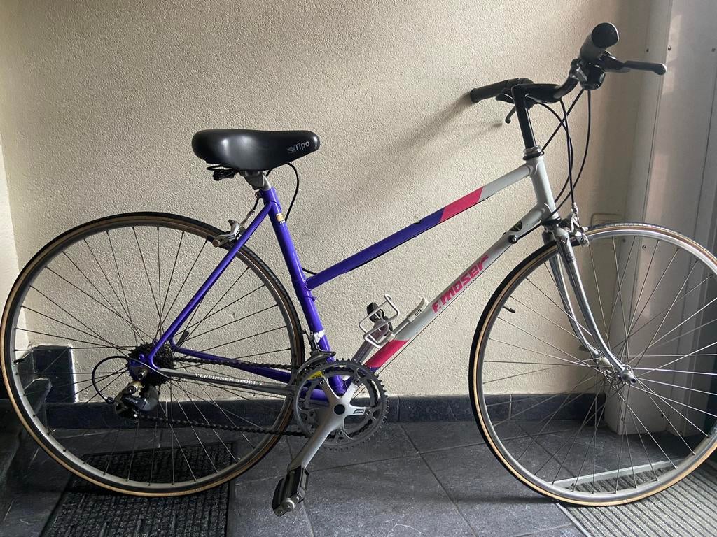 Vintage F. Moser racefiets dames, Fietsen en Brommers, Ophalen, Dames