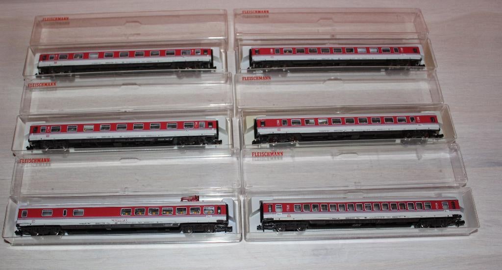 6 verlichte Fleischmann K IC/EC & 60 pass. Zeer goed staat, Ophalen of Verzenden, Zo goed als nieuw, Wagon, Fleischmann