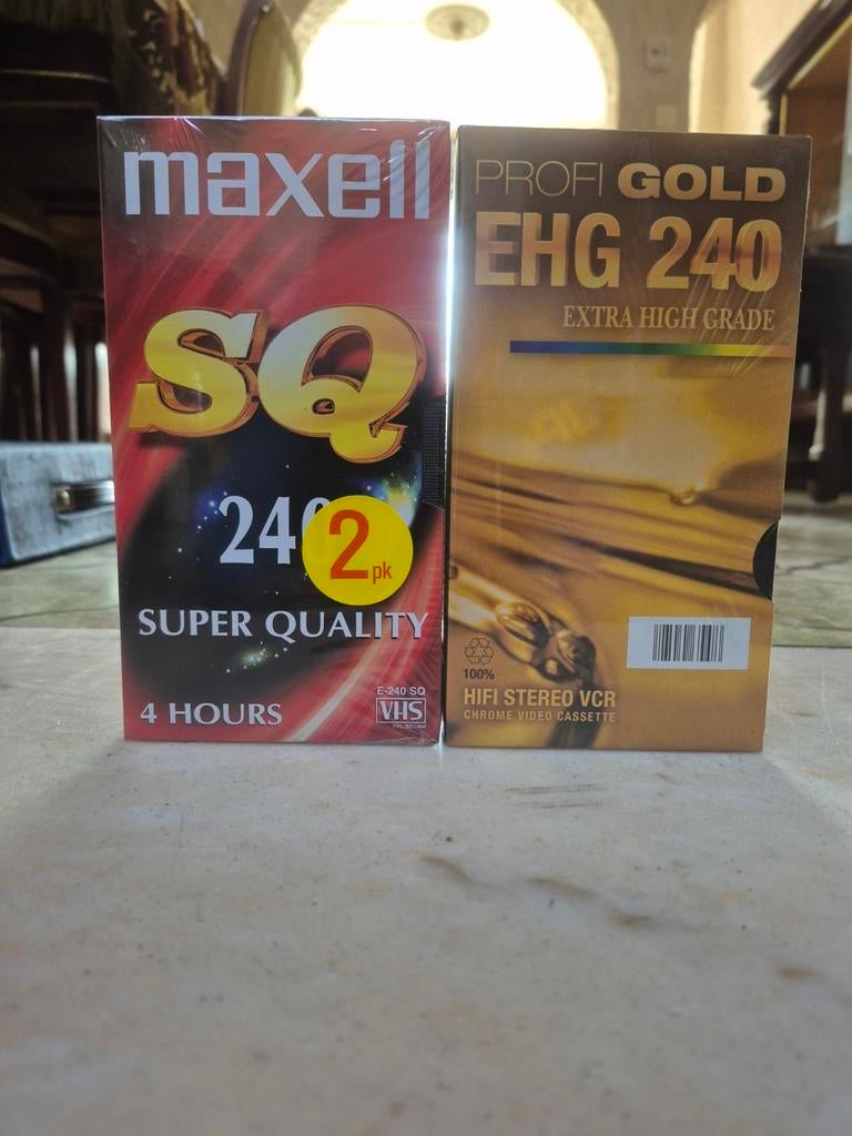Set van 3 VHS-videocassettes in hun originele verpakking, Ophalen, Nieuw in verpakking