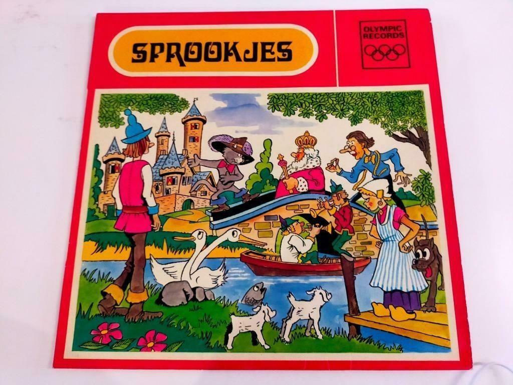 Vinyl LP 8 sprookjes Grimm Andersen Verhaaltjes, Ophalen of Verzenden, Verhaal of Sprookje