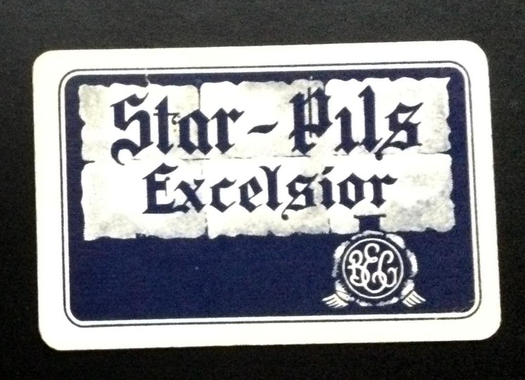 bier brouwerij Excelsior Star pils losse speelkaart, Collections, Enlèvement ou Envoi, Comme neuf, Carte(s) à jouer