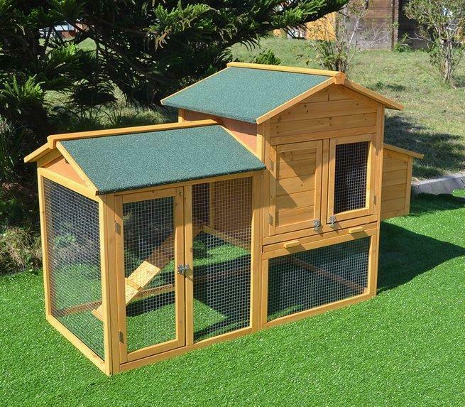 Poulailler XXL abri poule caille clapier volaille lapin NEUF, Dieren en Toebehoren, Pluimvee | Toebehoren, Nieuw, Kippenhok of Kippenren