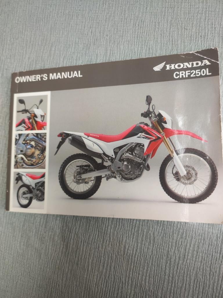 Mode d'emploi Honda CRF 250 L, Enlèvement ou Envoi, Honda