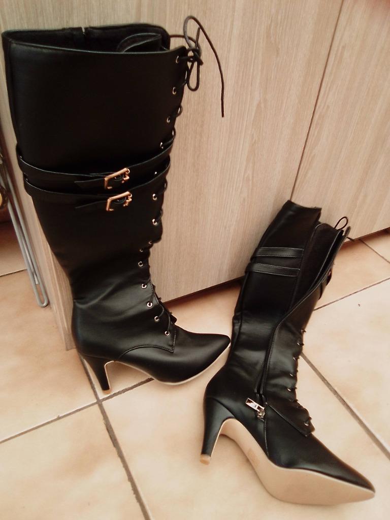 lange laarzen, Kleding | Dames, Schoenen, Hoge laarzen, Zwart, Nieuw, Ophalen of Verzenden