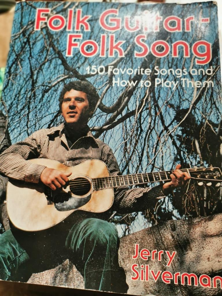 Jerry Silverman - guitare folk et chansons folkloriques 150, Utilisé, Blues, Leçon ou Cours, Chant