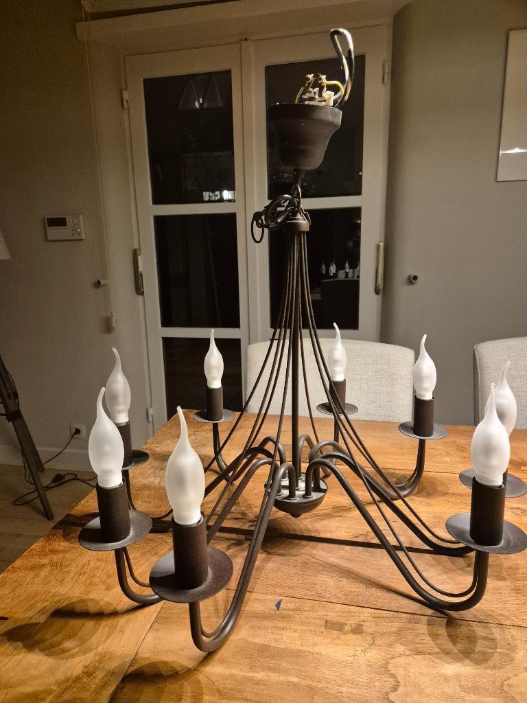 luster kroonluchter landelijke stijl, Huis en Inrichting, Lampen | Kroonluchters, Ophalen, Gebruikt, Overige materialen, Landelijk
