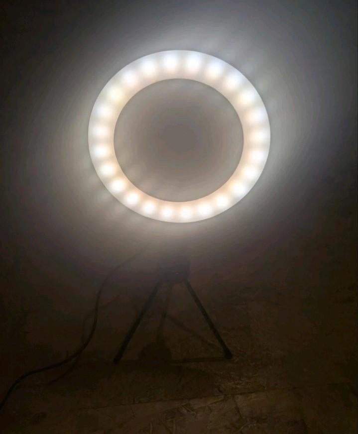 Lichtgevende ringlamp TikTok/Instagram/YouTube, Ophalen of Verzenden, Zo goed als nieuw