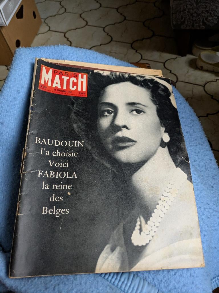 Paris match - 24 september 1960, Verzamelen, Ophalen of Verzenden, Zo goed als nieuw, Tijdschrift of Boek