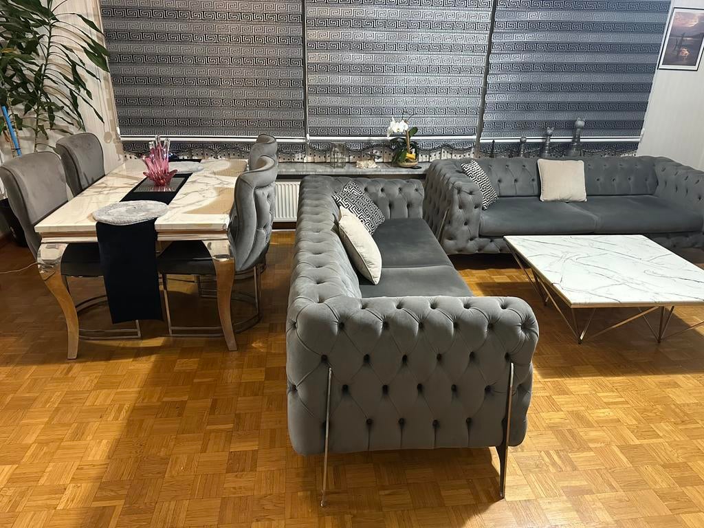 complete salonset, Ophalen, Zo goed als nieuw, Eettafel