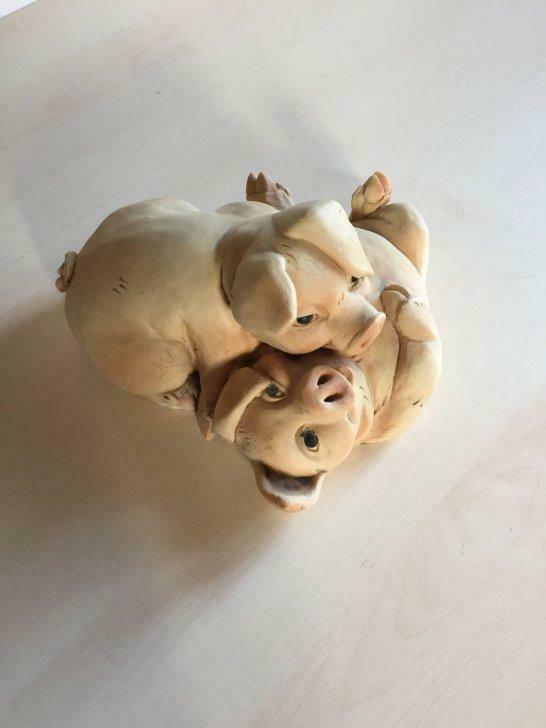 Decoratie varkentjes, Ophalen of Verzenden, Gebruikt