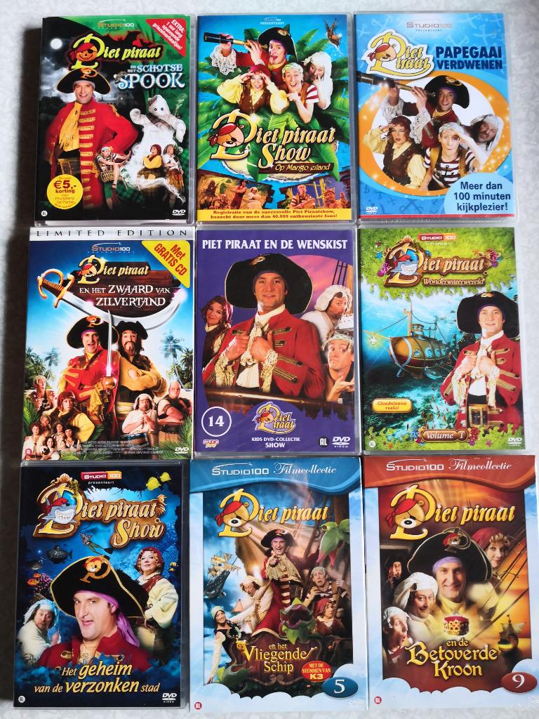 Diverse Studio 100 piet piraat dvd's uit te kiezen, Ophalen of Verzenden