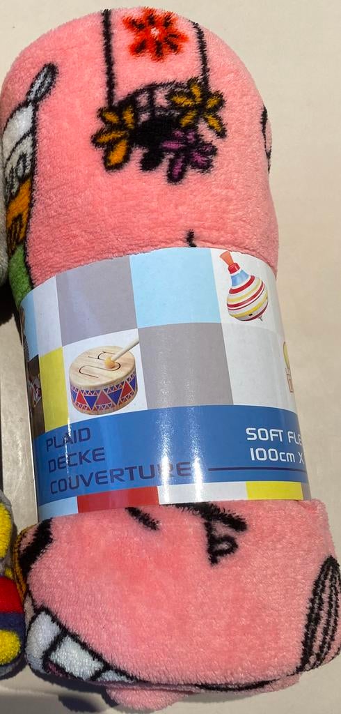 🍄 NIEUWE plaid, soft Fleece , zeer zacht,  Cadeautip, Enlèvement ou Envoi, Neuf, Couverture