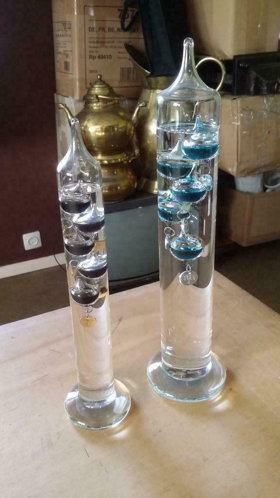Galileo thermometer. /  weer storm temperatuur in glas, Ophalen of Verzenden, Nieuw