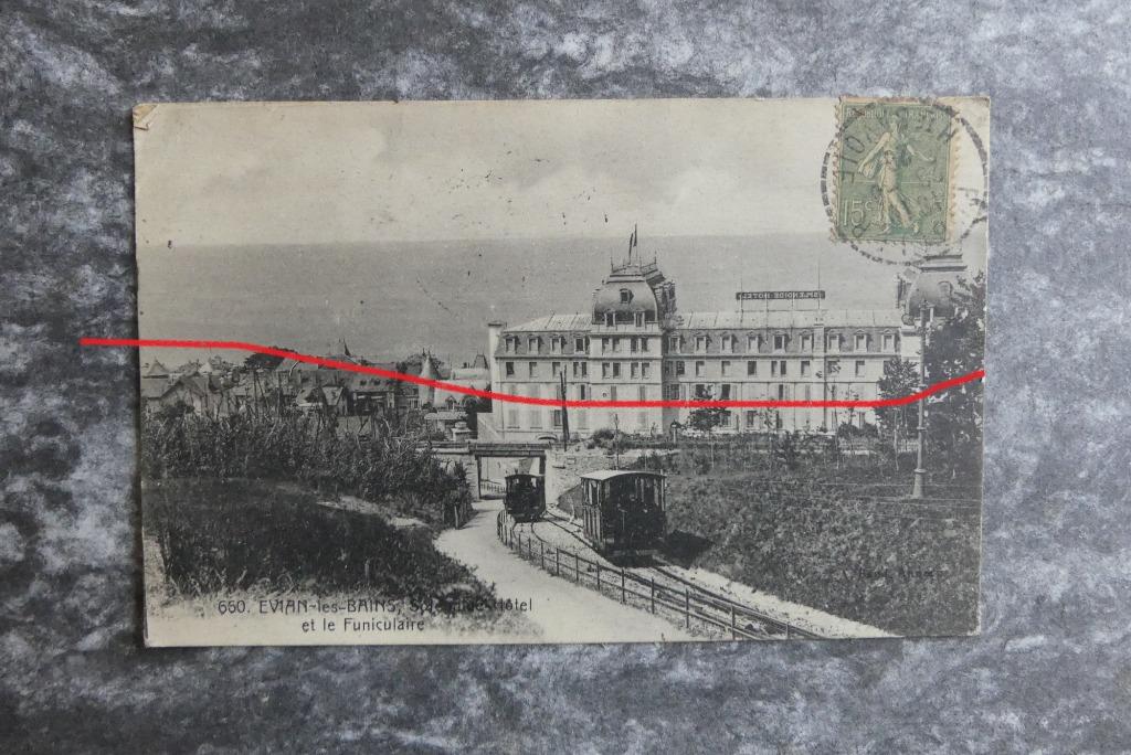 Postkaart 1/7/1920 Evian les Bain, Splendide Hôtel Frankrijk, Enlèvement ou Envoi, Affranchie, France