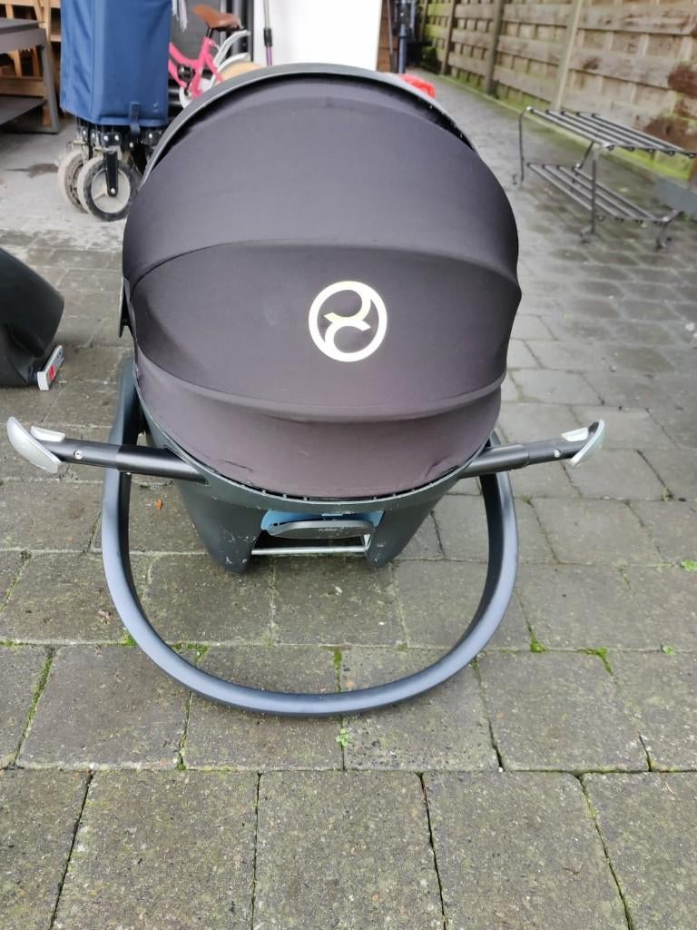 cybex autostoel met voet, Gebruikt, 0 t/m 18 kg, Zijbescherming, Isofix