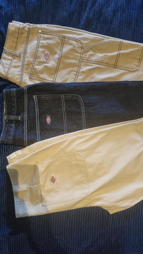 3 x Broek Dickies     ⏩️NIEUWstaat✅️maat:W33-L32, Ophalen, Blauw
