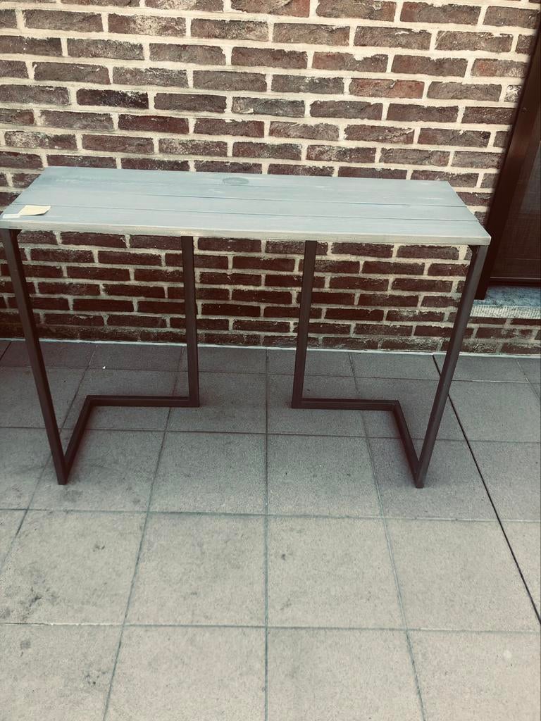 Metalen plantentafel, sidetable, bijzettafel 100x35x75, Ophalen, Zo goed als nieuw