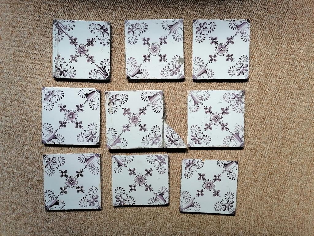 9 carreaux anciens, Enlèvement ou Envoi