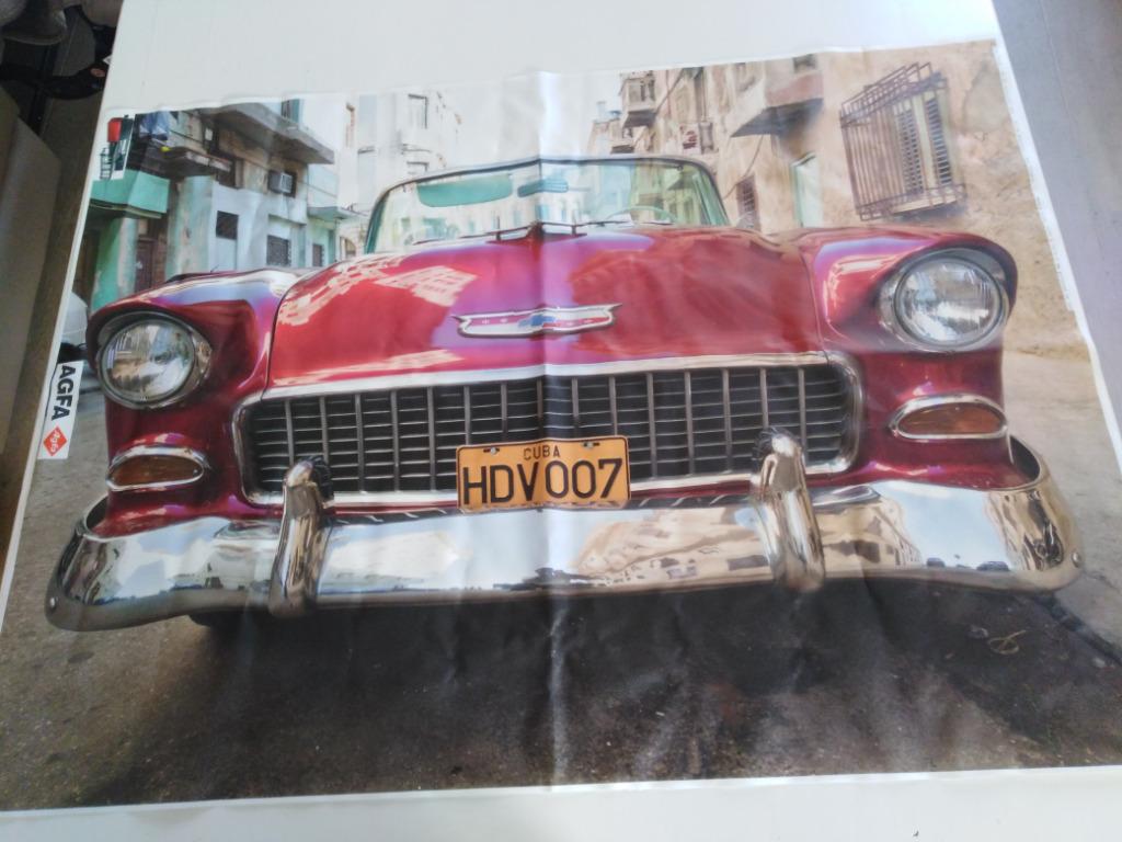 canvas Agfa : oude wagens Cuba, Audio, Tv en Foto, Filmrollen, Ophalen of Verzenden